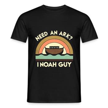 Need An Ark I Noah Guy 7 - Männer T-Shirt - Schwarz - Vorne - AI Model Male 178 light (178cm)