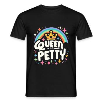 Queen Of Petty 5 - Männer T-Shirt - Schwarz - Vorne - AI Model Male 178 light (178cm)