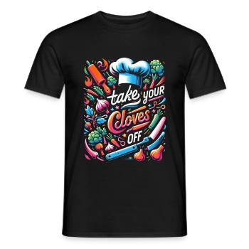 Take Your Cloves Off 6 - Männer T-Shirt - Schwarz - Vorne - AI Model Male 178 light (178cm)