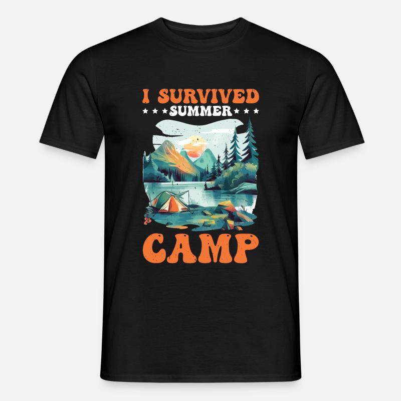 I Survived Summer Camp 5 - Männer T-Shirt - Schwarz