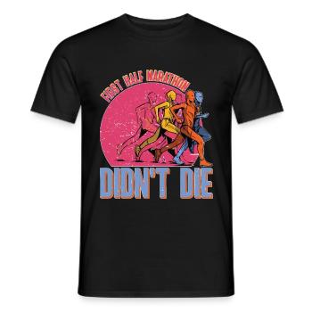 First Half Marathon Didn't Die 5 - Männer T-Shirt - Schwarz - Vorne - AI Model Male 178 light (178cm)