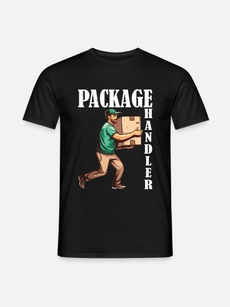 Package Handler 6 - Männer T-Shirt - Schwarz