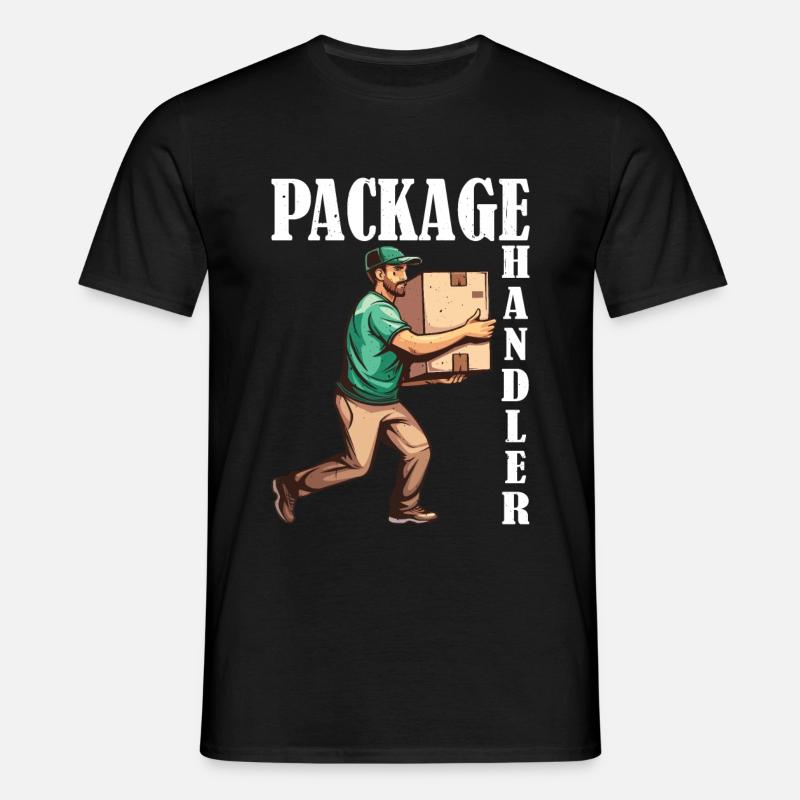 Package Handler 6 - Männer T-Shirt - Schwarz