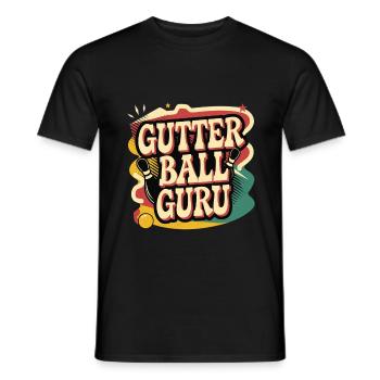 Gutter Ball Guru 10 - Männer T-Shirt - Schwarz - Vorne - AI Model Male 178 light (178cm)