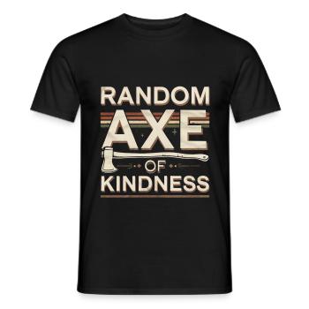 Random Axe Of Kindness 6 - Männer T-Shirt - Schwarz - Vorne - AI Model Male 178 light (178cm)