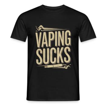 Vaping Sucks 4 - Männer T-Shirt - Schwarz - Vorne - AI Model Male 178 light (178cm)