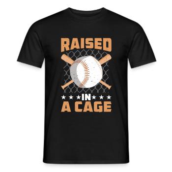 Raised In A Cage 31 - Männer T-Shirt - Schwarz - Vorne - AI Model Male 178 light (178cm)