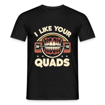 I Like Your Quads 15 - Männer T-Shirt - Schwarz - Vorne - AI Model Male 178 light (178cm)