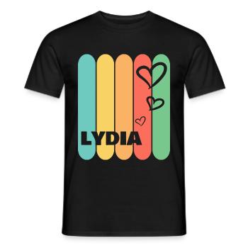 Herzen Lydia - Männer T-Shirt - Schwarz - Vorne - AI Model Male 178 light (178cm)