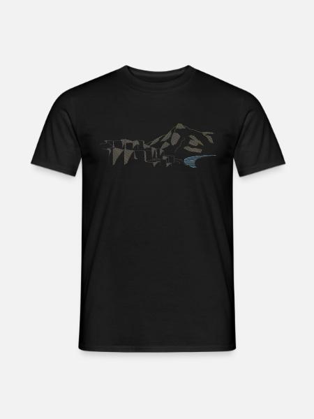 Giant's Causeway | Northern Ireland Lineart - Men's T-Shirt - black