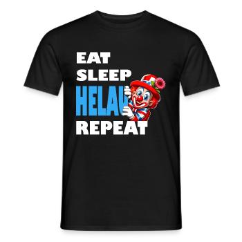 Carnaval Helau Düsseldorf Clown Costume Mainz - T-shirt homme - noir - Devant - AI Model Male 178 light (178cm)