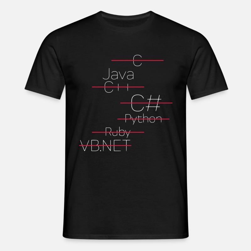 JAVA CODING / PROGRAMMIERSPRACHE - Männer T-Shirt - Schwarz
