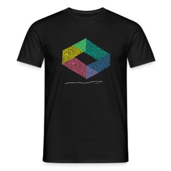 Abstract design Graffiti skater Orginal trend fashion - Men's T-Shirt - black - Front - AI Model Male 178 light (178cm)