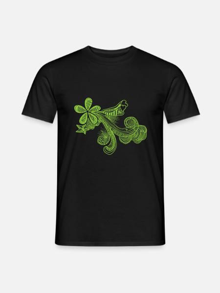 dessin-vert - T-shirt homme - noir