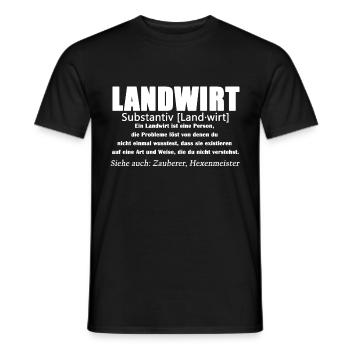 Landwirt - Landwirt Definition - Männer T-Shirt - Schwarz - Vorne - AI Model Male 178 light (178cm)