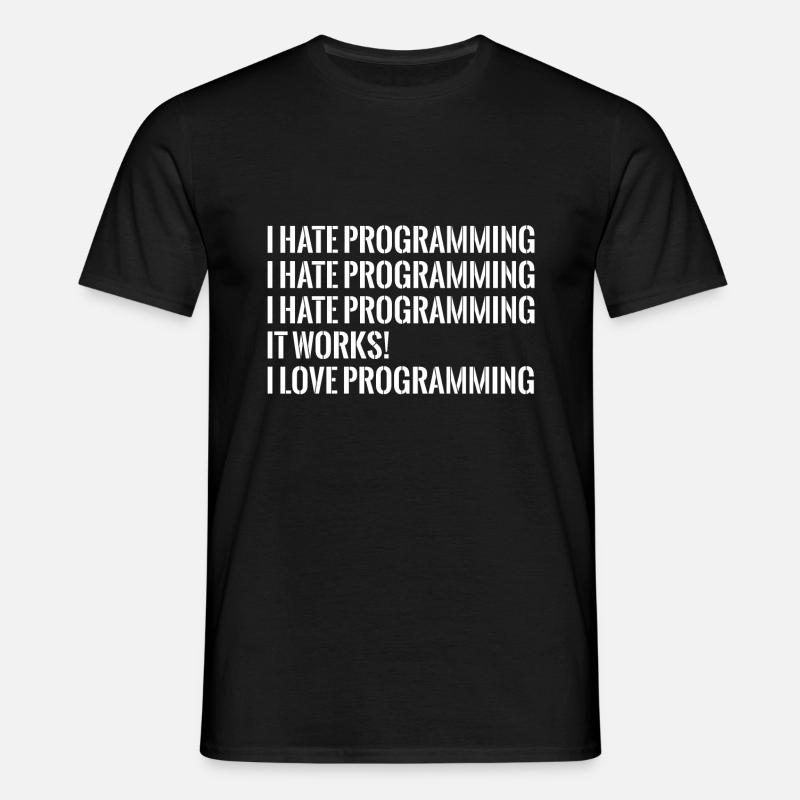 IT programming - Men's T-Shirt - black