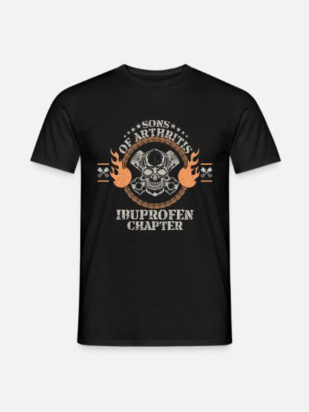 Sons mit Arthritis Ibuprofen Motorradfahrer - Männer T-Shirt - Schwarz