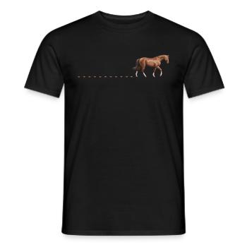 Hippodromes Équitation Hippodromes Cavaliers Chevaux - T-shirt homme - noir - Devant - AI Model Male 178 light (178cm)