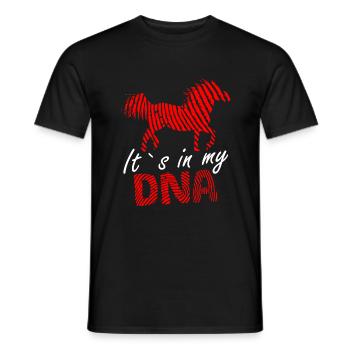 Noriker Horse C’est dans mon ADN Dire drôle - T-shirt homme - noir - Devant - AI Model Male 178 light (178cm)