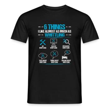 Whittling Holzschnitzer Holz Schnitzen Spruch - Männer T-Shirt - Schwarz - Vorne - AI Model Male 178 light (178cm)