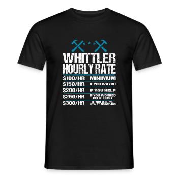 Whittling Holzschnitzer Holz Schnitzen Spruch - Männer T-Shirt - Schwarz - Vorne - AI Model Male 178 light (178cm)