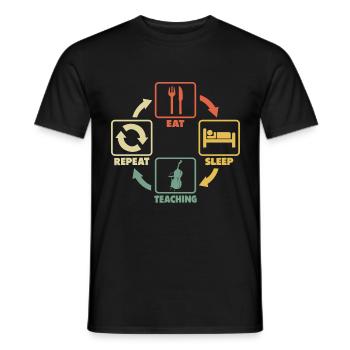Cello Lehrer Teacher Cellolehrer Violinlehrer - Männer T-Shirt - Schwarz - Vorne - AI Model Male 178 light (178cm)