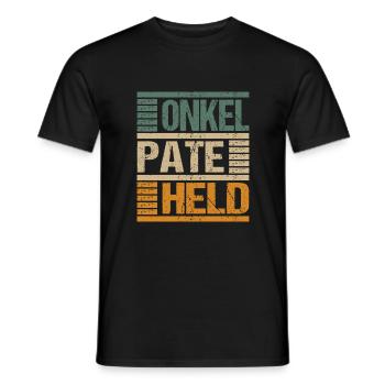Onkel Pate Held Patenonkel Taufpate Taufe - Männer T-Shirt - Schwarz - Vorne - AI Model Male 178 light (178cm)