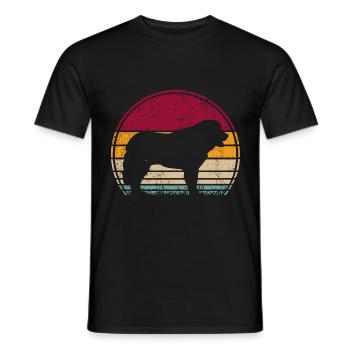 Pastore Maremmano Abruzzo Shepherd Vintage - Men's T-Shirt - black - Front - AI Model Male 178 light (178cm)