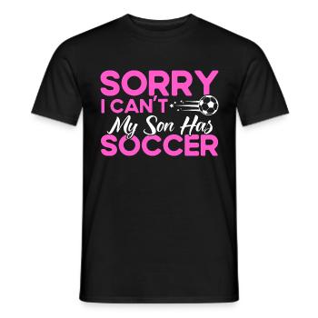 Sportfan Fußball Mama Sohn Geschenk - Männer T-Shirt - Schwarz - Vorne - AI Model Male 178 light (178cm)