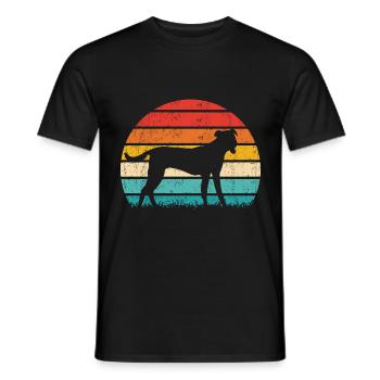 Bardino Majorero Canario Retro Vintage - T-shirt homme - noir - Devant - AI Model Male 178 light (178cm)