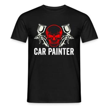 Auto Body Painter Automotive Car Painter - Men's T-Shirt - black - Front - AI Model Male 178 light (178cm)