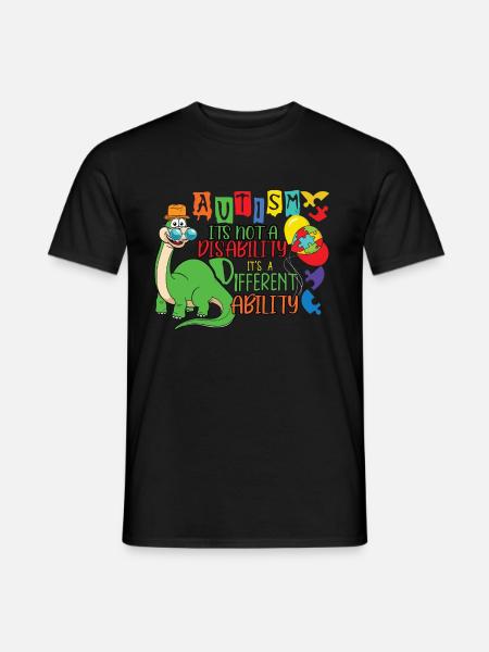 Autismus - Männer T-Shirt - Schwarz