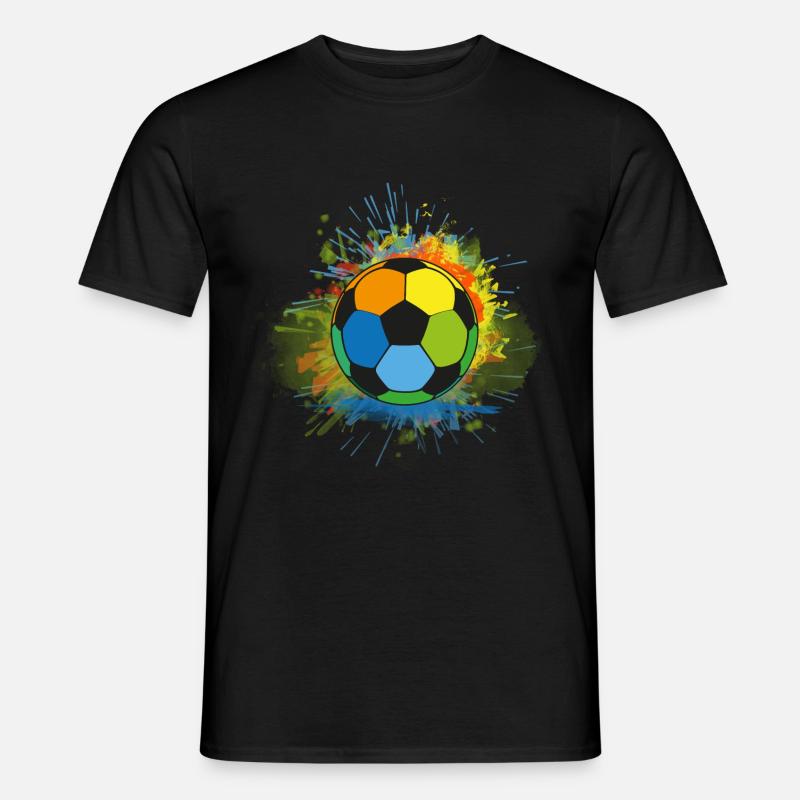 Fußball - Männer T-Shirt - Schwarz