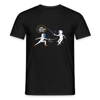 Luke je suis votre escrimeur - Escrime Duel Arts martiaux - T-shirt homme - noir - Devant - AI Model Male 178 light (178cm)