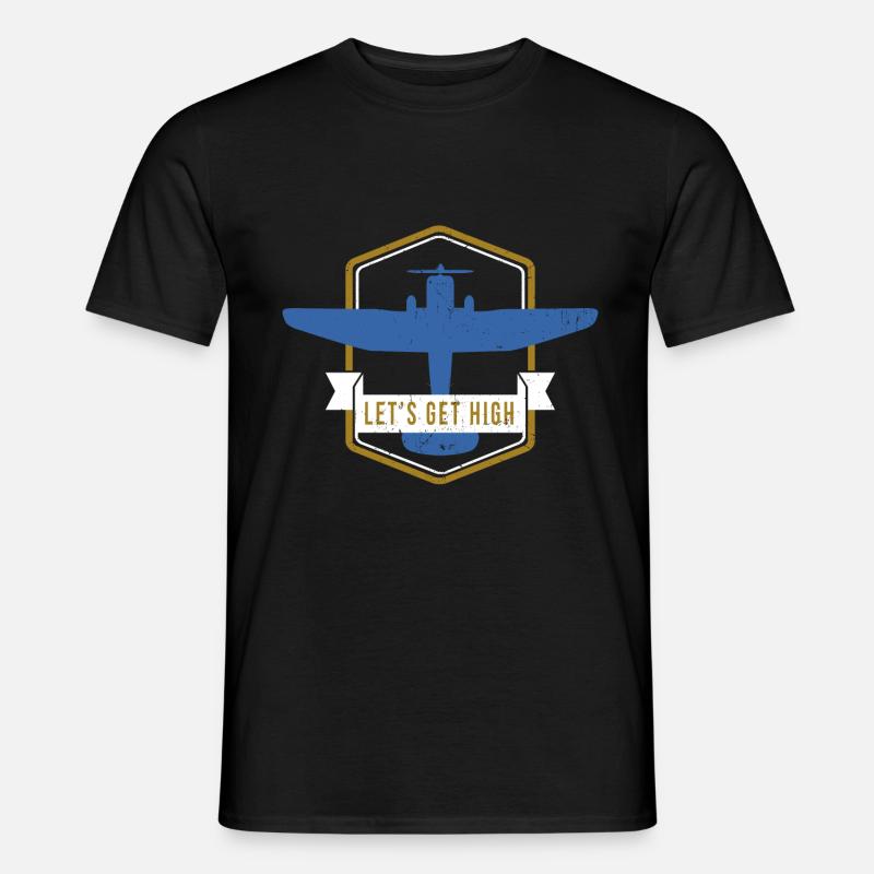 Pilot Aviator Aviator Jetpilot Gift - Men's T-Shirt - black