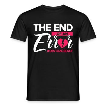 Auflösung der Ehe Geschieden Ex Partner Geschenk - Männer T-Shirt - Schwarz - Vorne - AI Model Male 178 light (178cm)