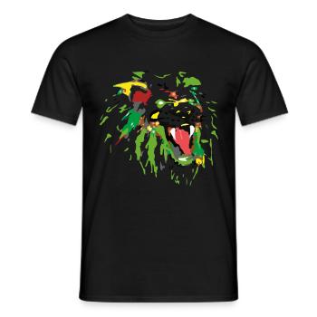 lion 3 - T-shirt homme - noir - Devant - AI Model Male 178 light (178cm)