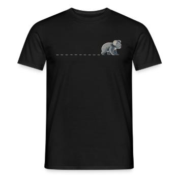 Traces de koala Empreintes de koala Traces de koala Traces de koala - T-shirt homme - noir - Devant - AI Model Male 178 light (178cm)
