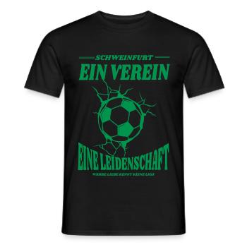 Schweinfurt Football Fan Gift - Men's T-Shirt - black - Front - AI Model Male 178 light (178cm)