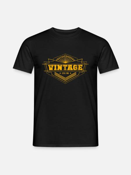Vintage Outfit Frauen Männer - Männer T-Shirt - Schwarz