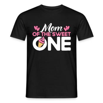 La mère du cadeau de crème glacée sucrée - T-shirt homme - noir - Devant - AI Model Male 178 light (178cm)