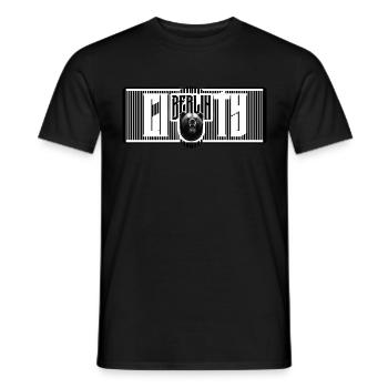 BEARLIN tablet BAD - Männer T-Shirt - Schwarz - Vorne - AI Model Male 178 light (178cm)