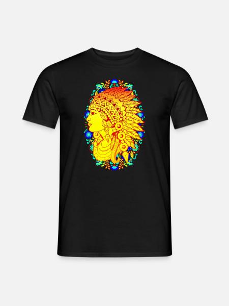 Native American Feather Native America - Men's T-Shirt - black