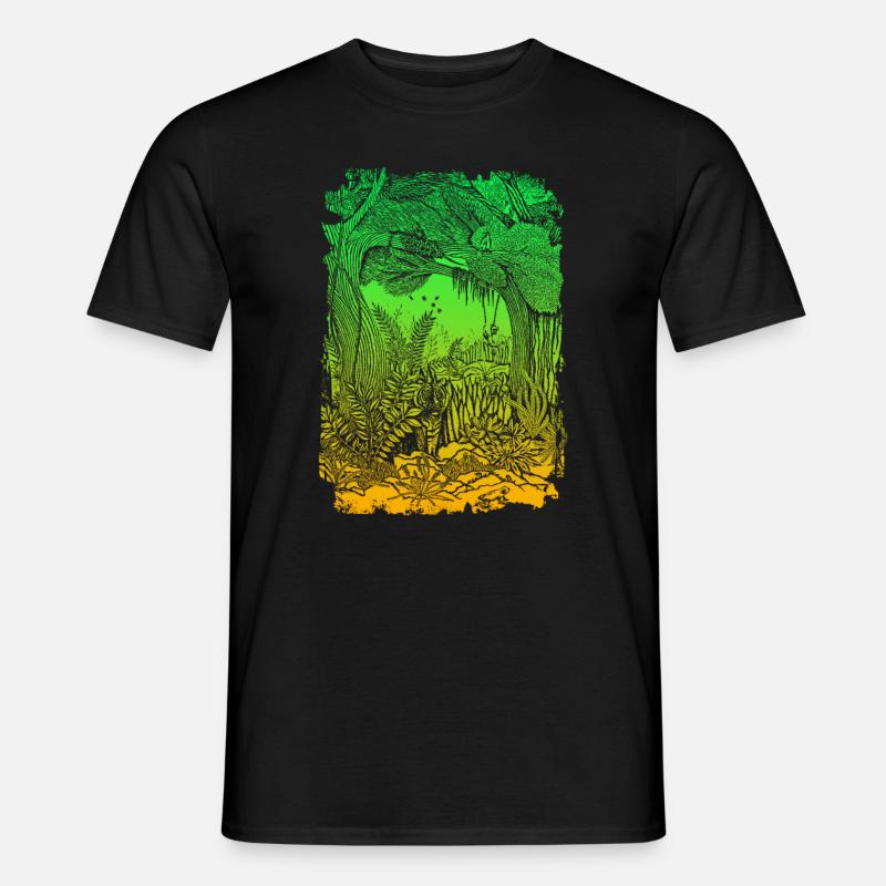 Dschungel Regenwald Naturschutz Amazonas - Männer T-Shirt - Schwarz