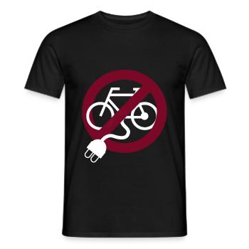 Cyclistes anti-vélo - T-shirt homme - noir - Devant - AI Model Male 178 light (178cm)