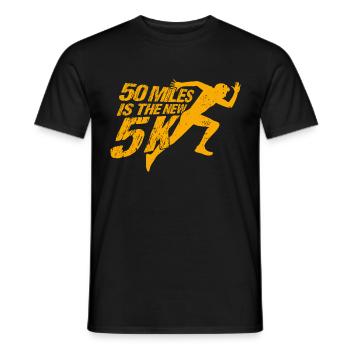 Ultrarunning Ultramarathon Runner Ultramarathon Gesche - T-shirt homme - noir - Devant - AI Model Male 178 light (178cm)