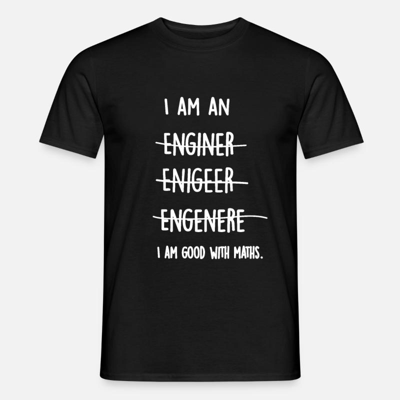 Funny engineer student math physics gift - Men’s T-shirt - black