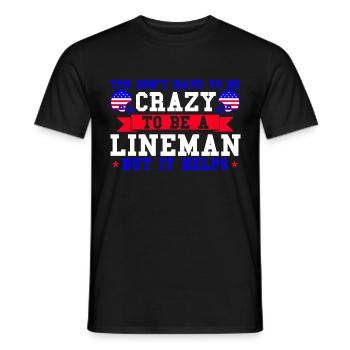 American Football Mannschaft American Football Foo - Männer T-Shirt - Schwarz - Vorne - AI Model Male 178 light (178cm)