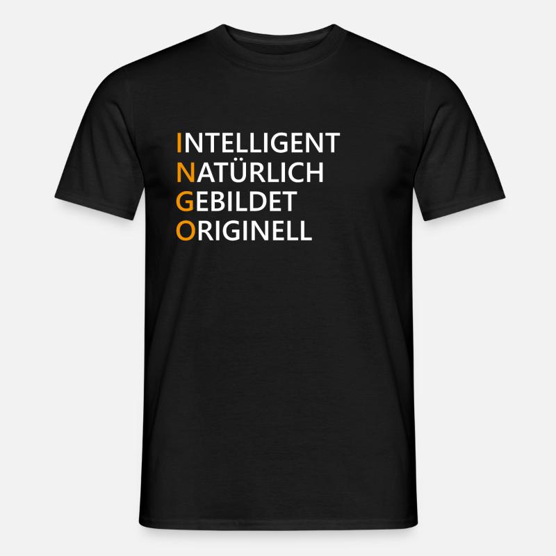 Ingo Name Geschenk - Männer T-Shirt - Schwarz