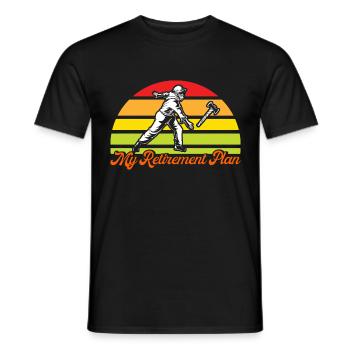 Lancer de hache Lancer de hache professionnel Lancer de hache Lanceur de hache Ges - T-shirt homme - noir - Devant - AI Model Male 178 light (178cm)